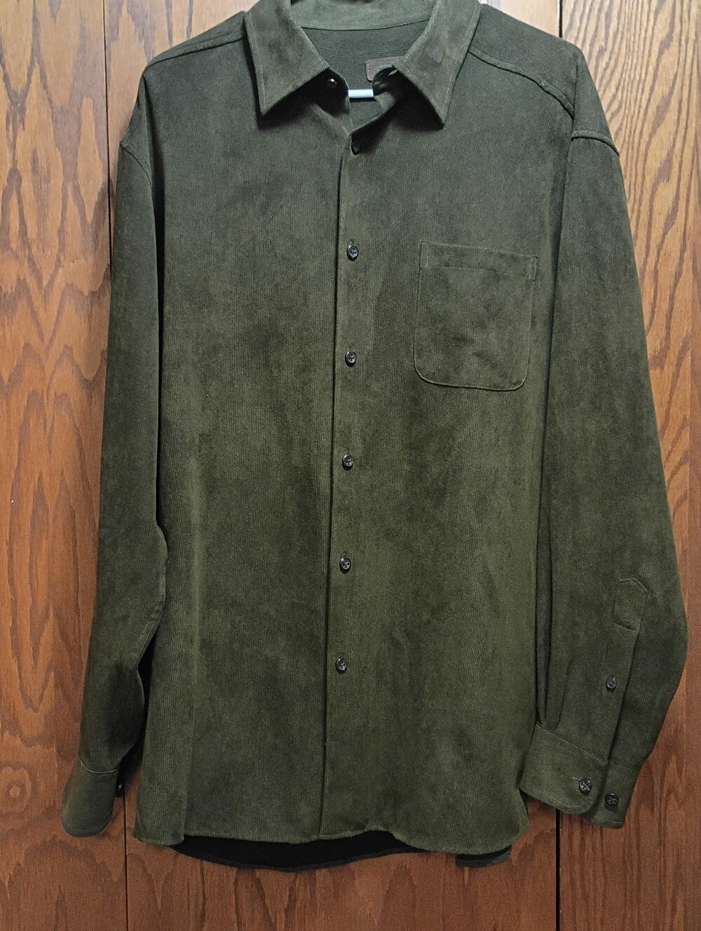 Talbots Olive Green Suede Shirt Jacket